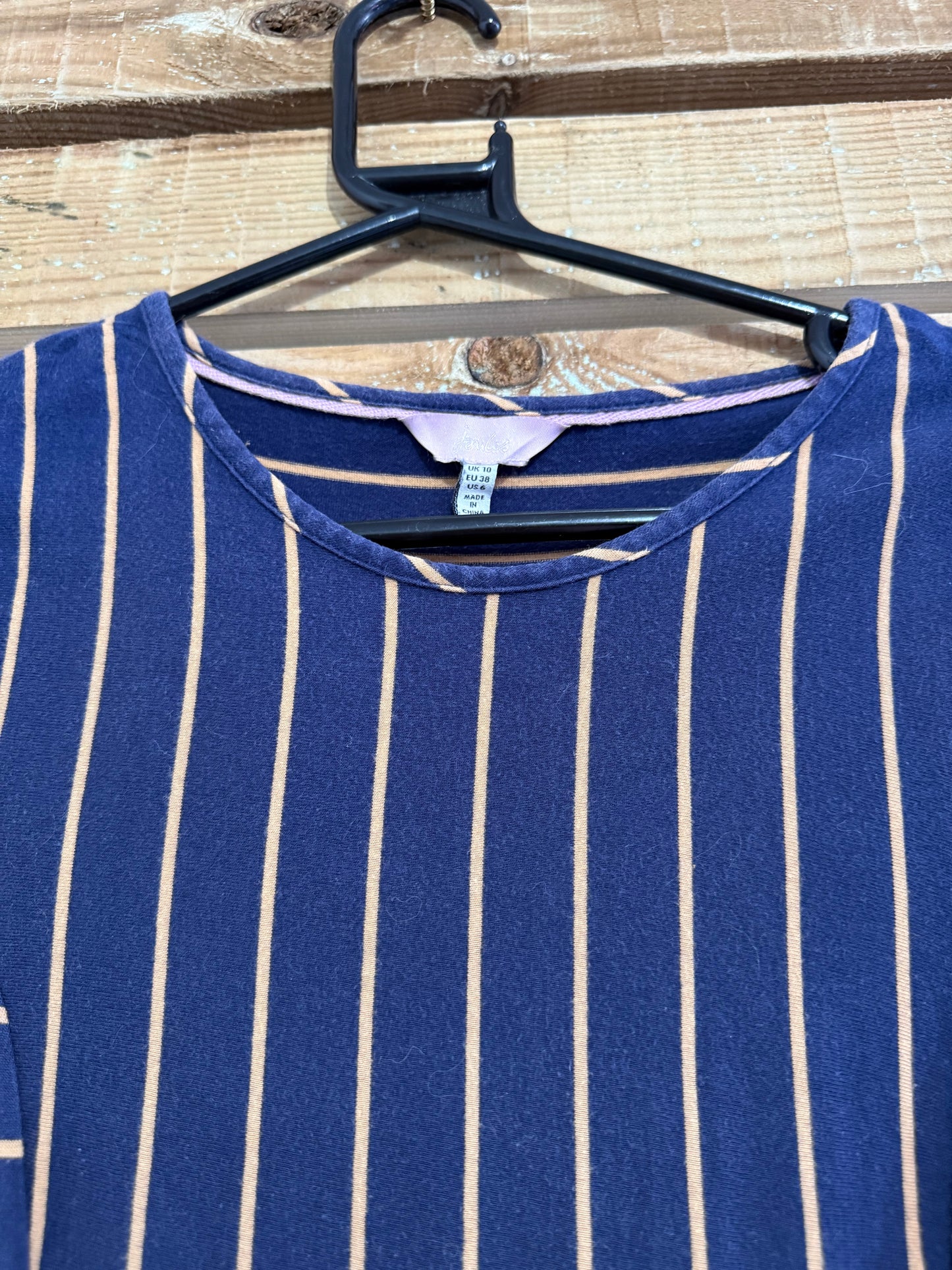 Joules T-shirt long sleeved dress. Pockets. Size 10