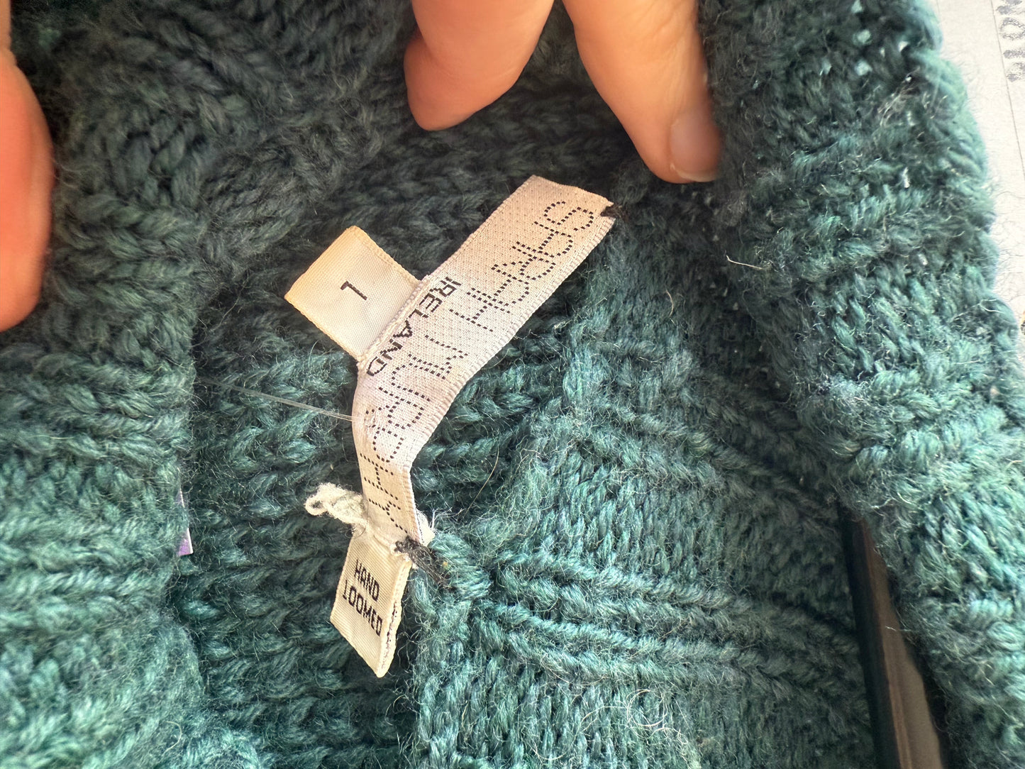 Rare Sarah Murphy designer Knit with faux fur. Dress/ top/ jumper