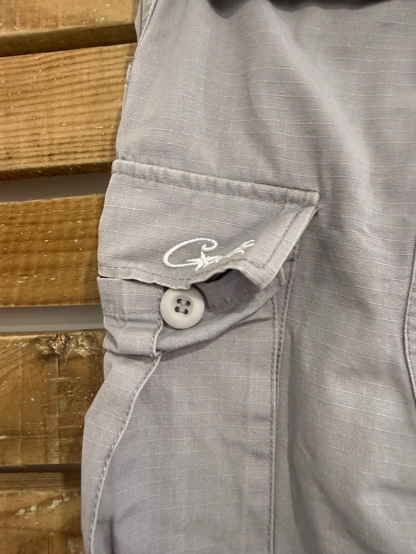Corteiz Guerillaz cargo jeans pants/ trousers. Stone. Small. 28-30” waist.
