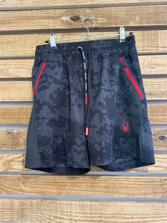 Spyder sports shorts. Size Small. Black 28-32” waist.
