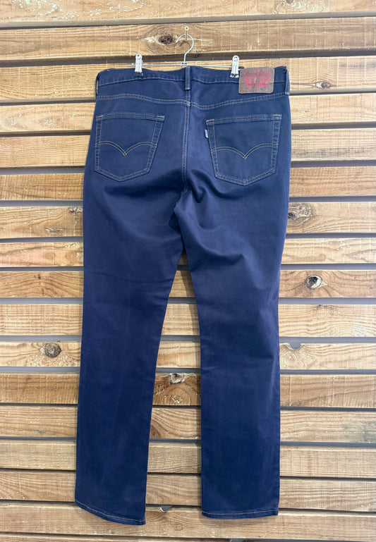 Vintage 90s Levi’s 541 Over-dyed Dark Blue/ Indigo Jeans. Waist 36” leg 32”
