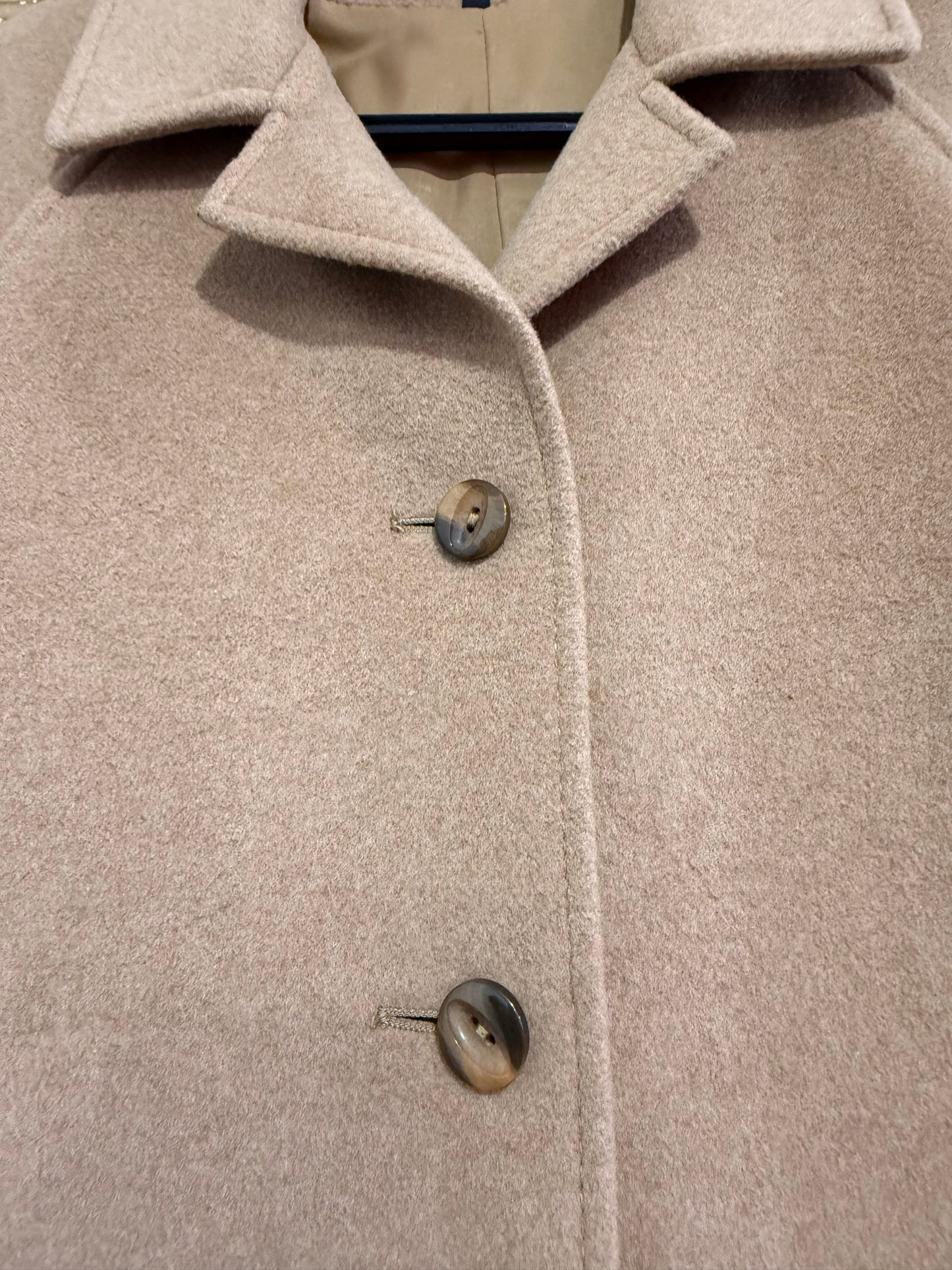 Vintage Cashmere & Wool camel Coat. Free sizing up to a 40” bust.