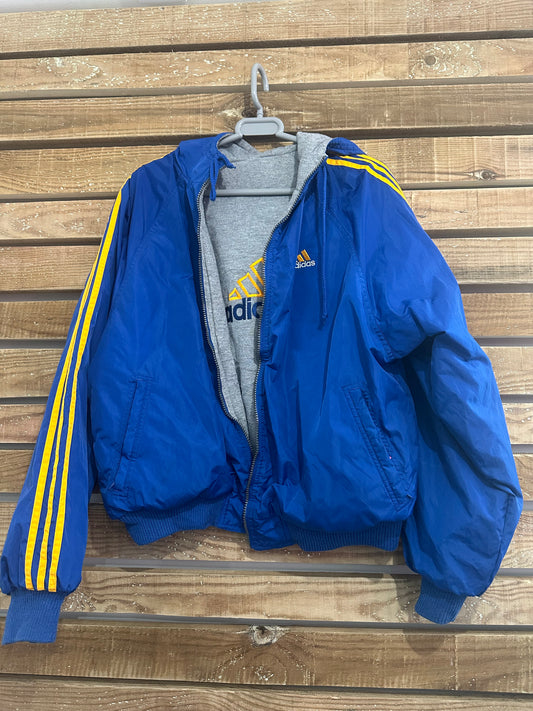 Vintage 90s RARE Adidas zip up windbreaker/ shell jacket. Size Small. RARE. Festival.