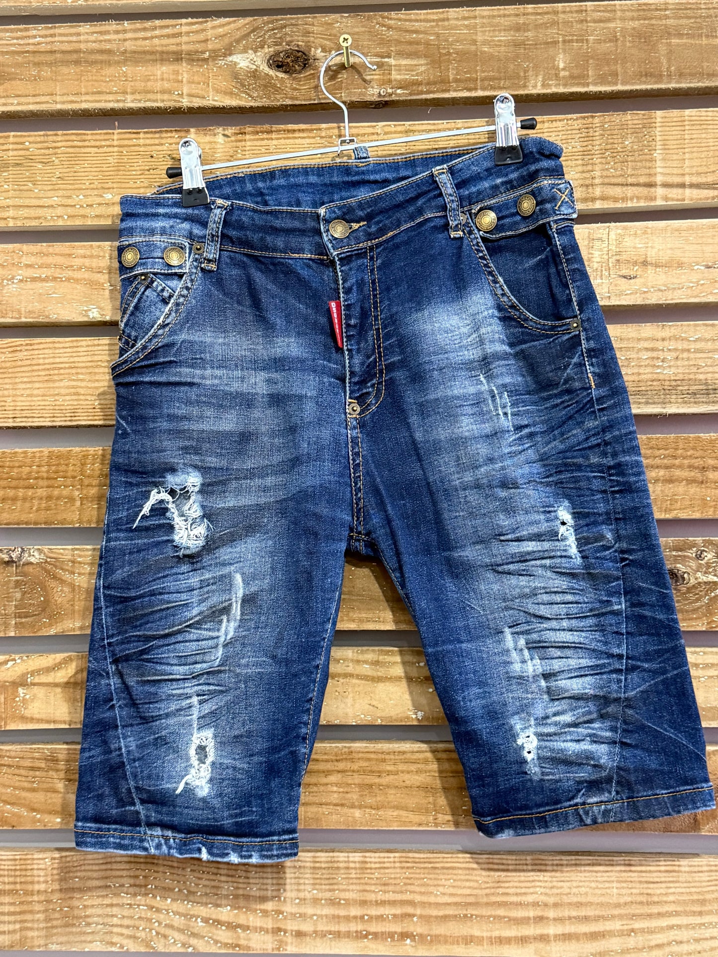 DSquared2 distressed Denim Shorts. 29”waist.