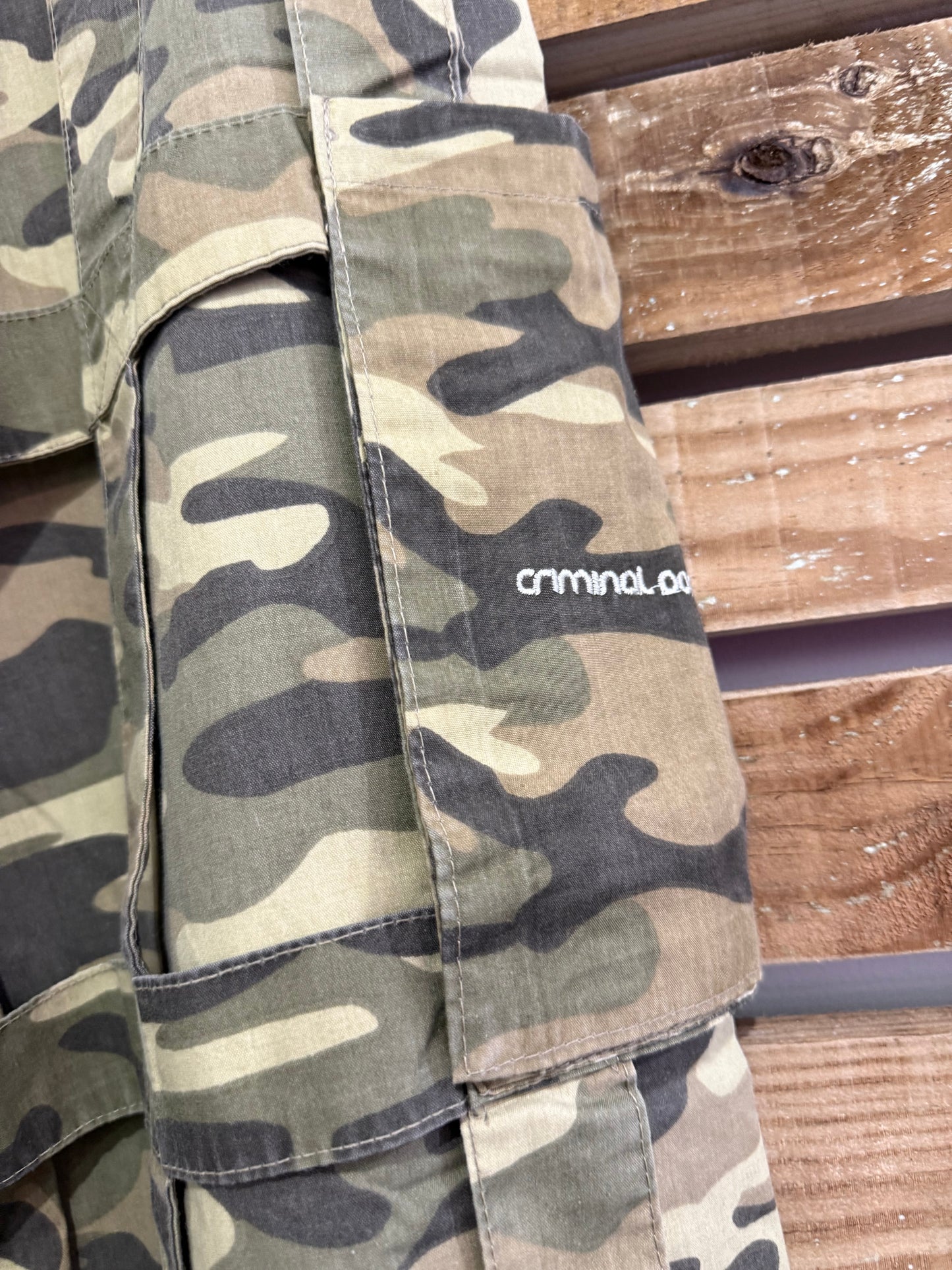 Vintage 90s Criminal Damage Deadstock/ BNWT Camo Lattice Cargo Trousers/ pants. Waist 28”. Rave/ Festival