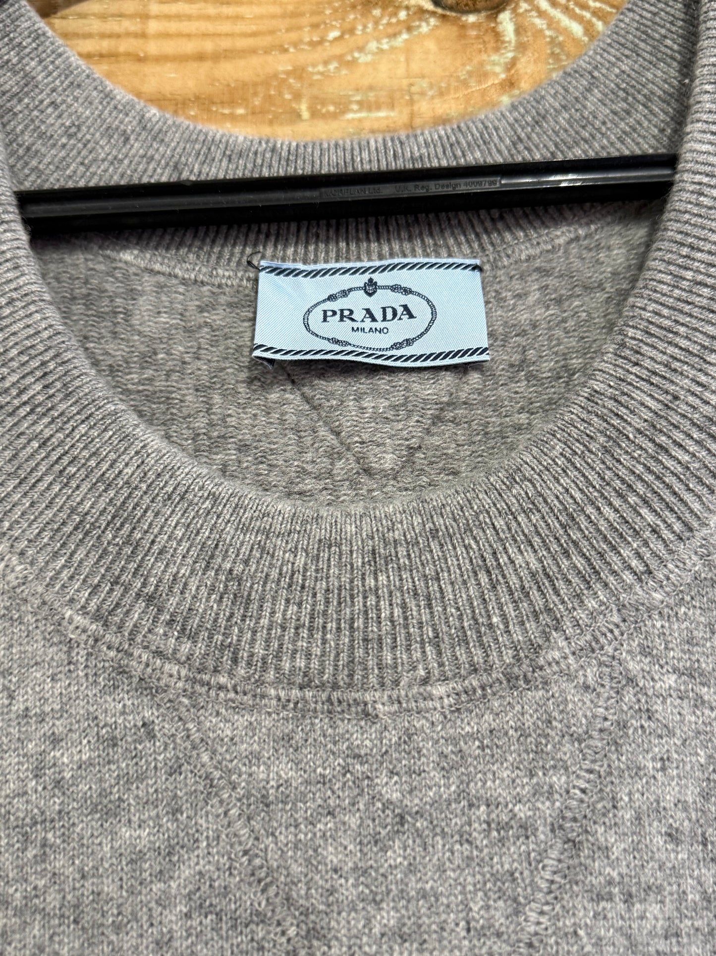Prada knitted sweater vest dress. Jumper.Grey.