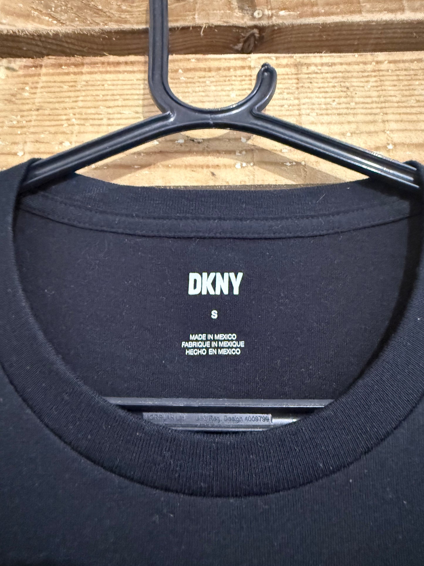 DKNY rainbow logo T-shirt. Pride. Black. Size Small.