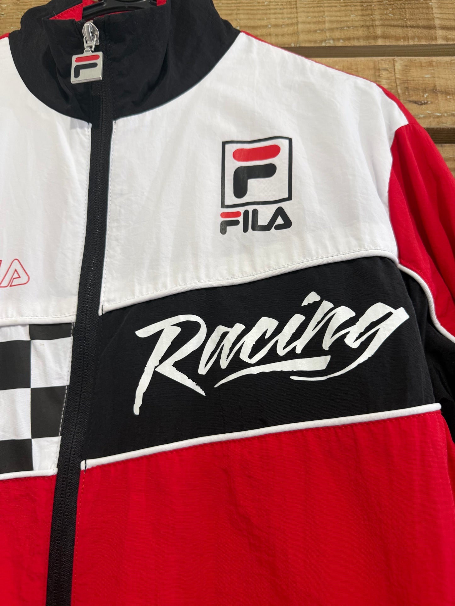 Vintage Y2K Fila racing jacket. Size Small. F1/ motorsports/ festival