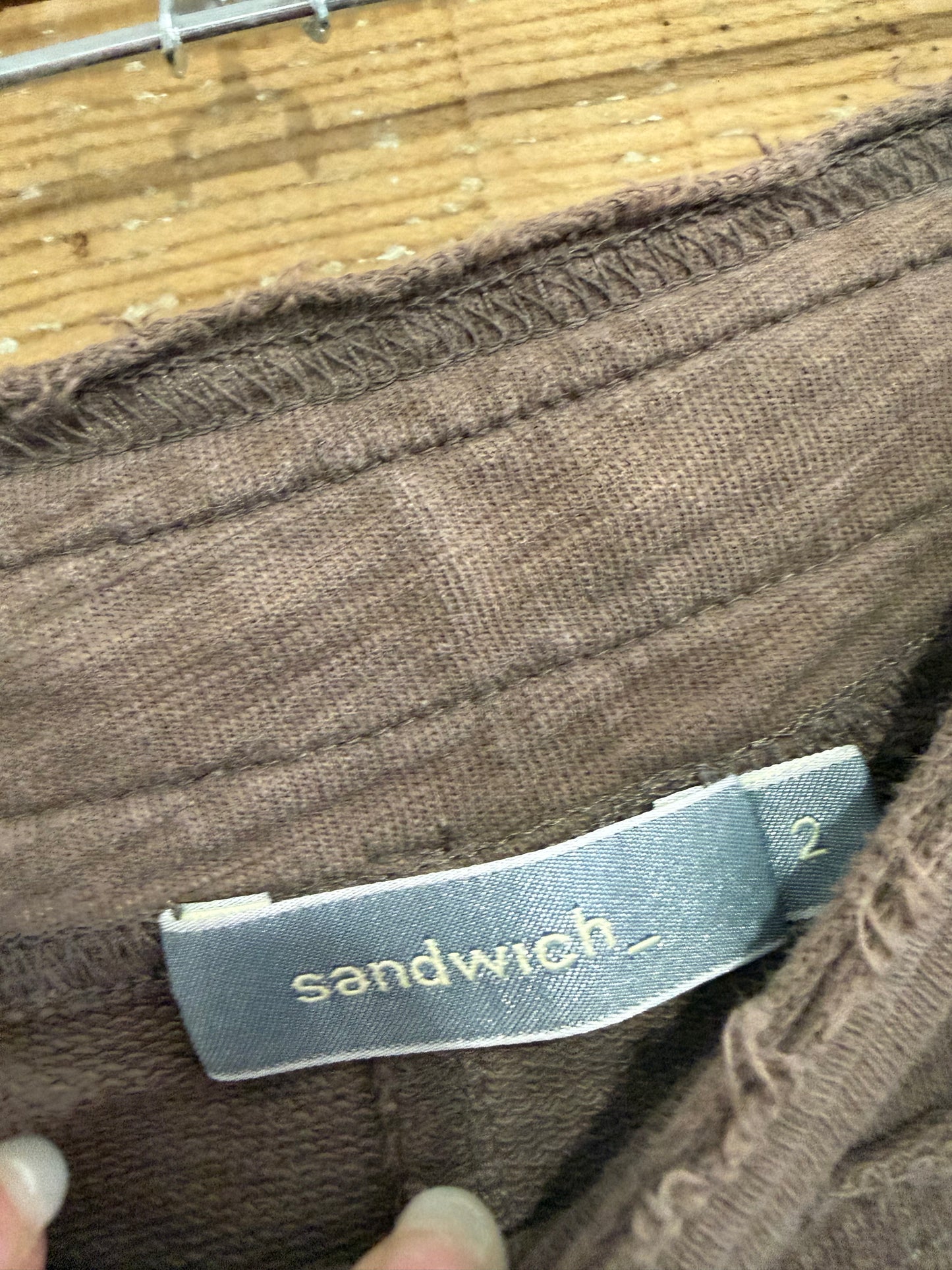 Vintage Y2K Sandwich textured trousers. Brown. 29” waist. Size UK8-10.