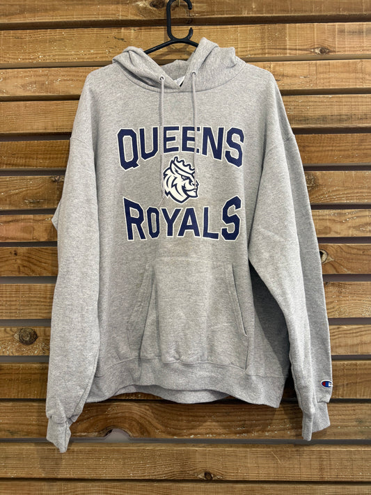 Vintage Y2K Champion American Queens Royals. University of Charlotte. Hoodie/Hooded Sweatshirt. USA. Size XL.