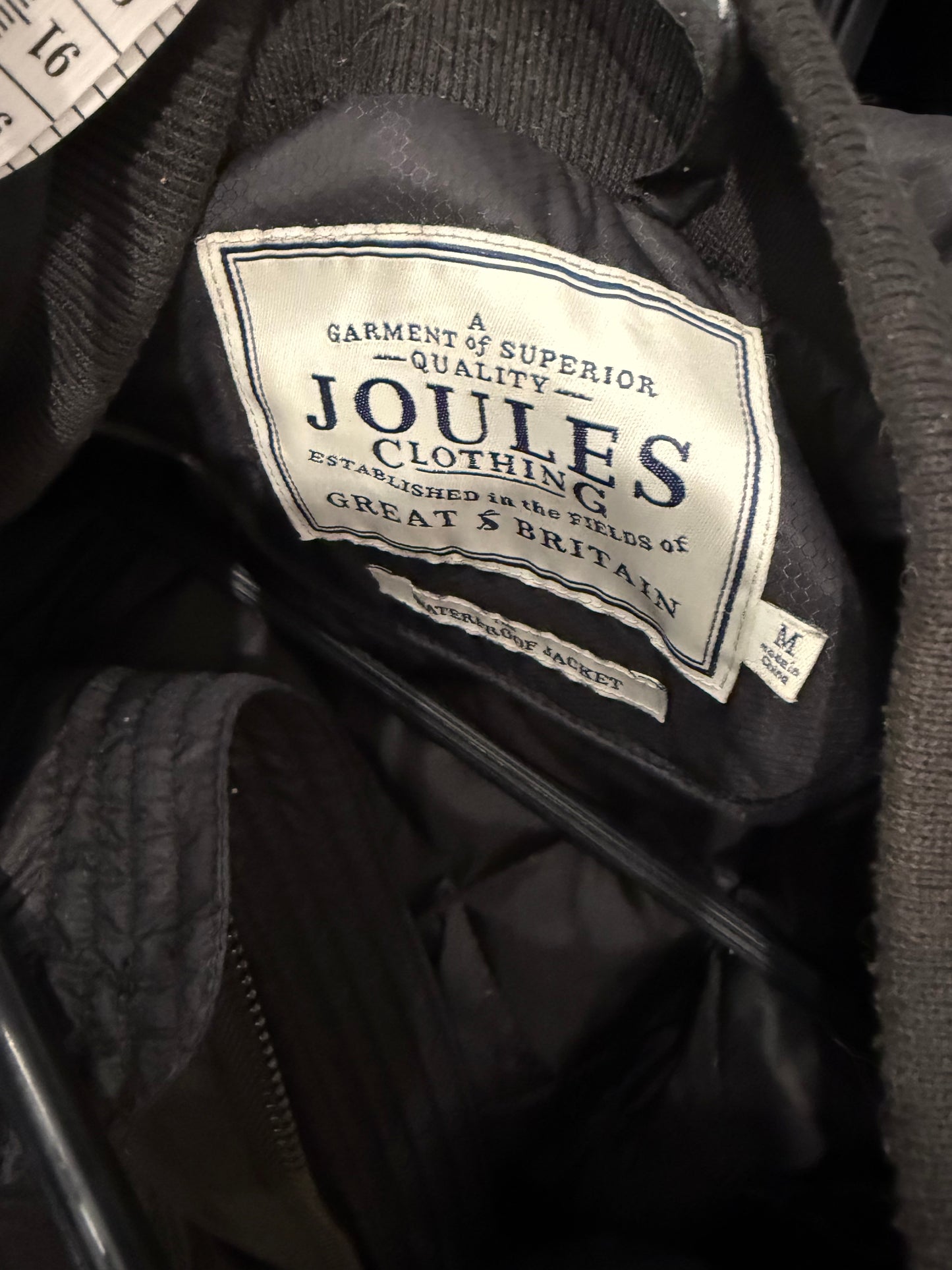 Vintage Y2K Joules rain jacket. Black. Size Medium.