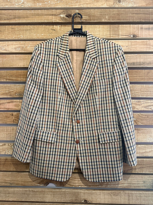 Vintage 80s Daks checked Blazer/Jacket. Size 44” chest, medium.