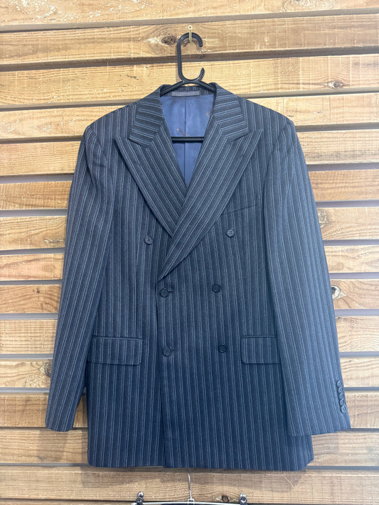 Vintage 90s Versace - Pinstripe 2 piece suit. Jacket & Trousers. 42” chest, 32”waist. Deadstock.