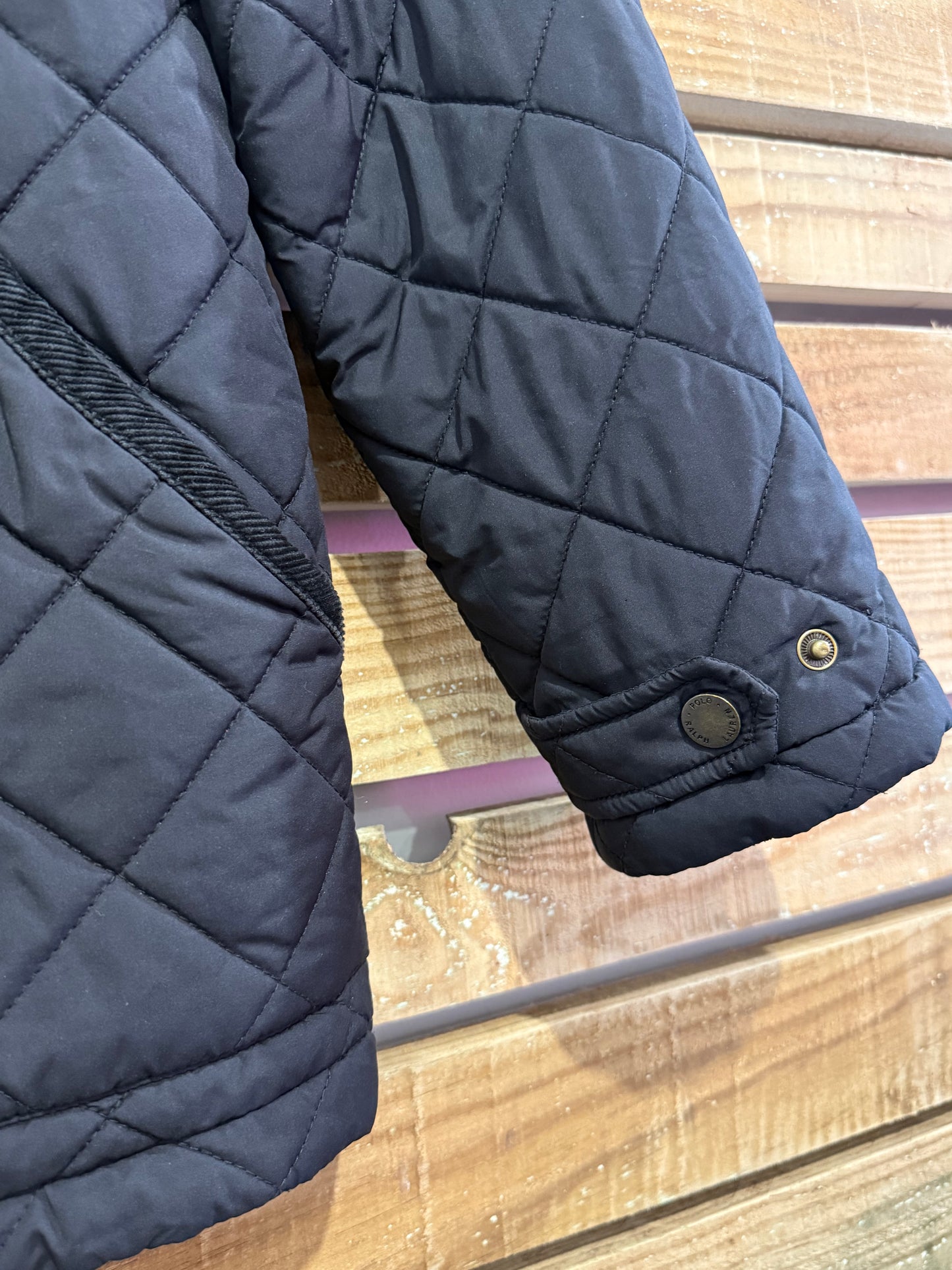 Vintage Y2K Ralph Lauren quilted jacket. Black. Size Large (14/16.)