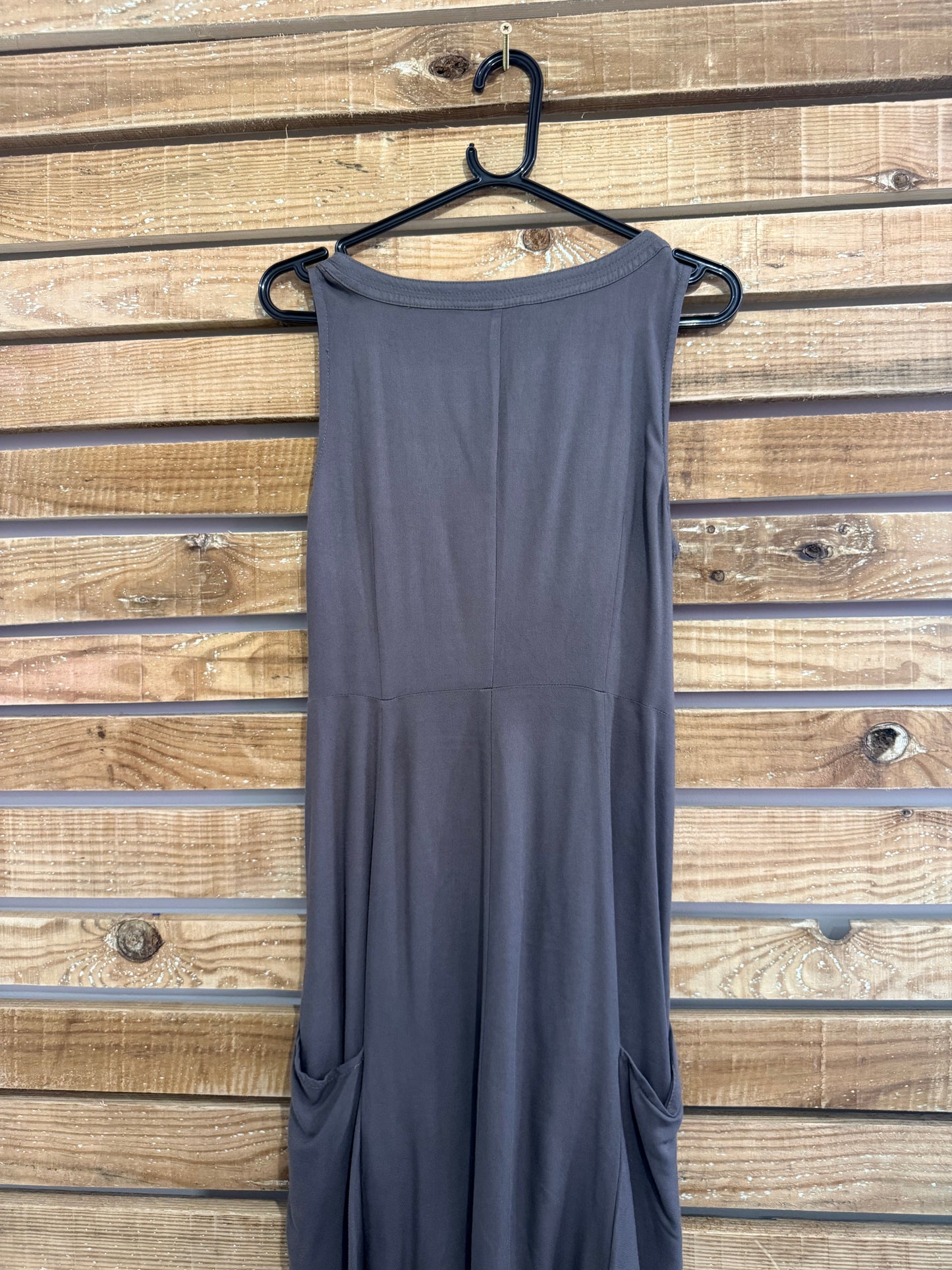 Vintage Y2K Sandwich draped dress. Size UK10. Grey. Summer/ holiday/ beach.