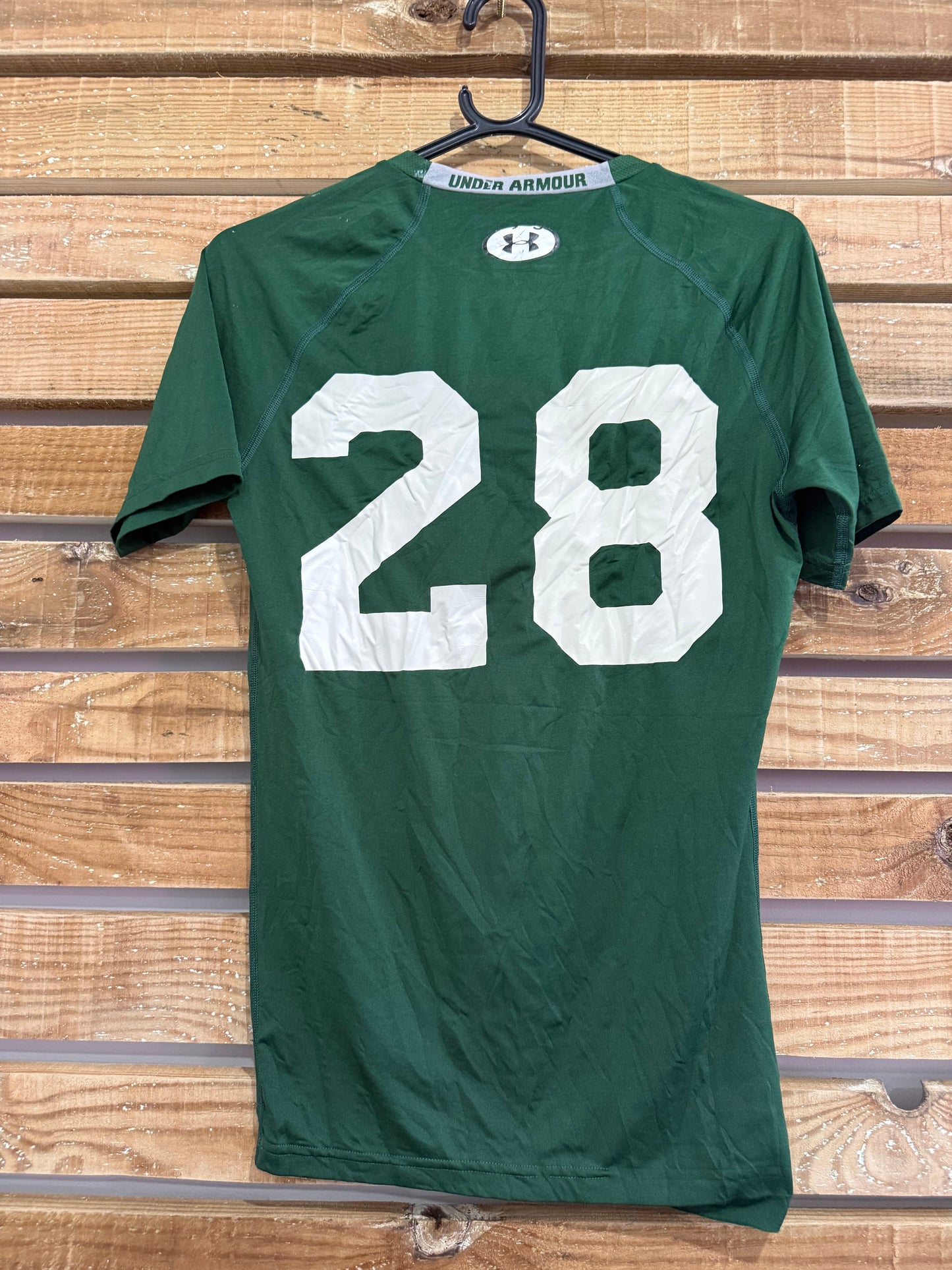 Vintage Y2K Santa Fe Under Armour USA American spell-out football top/ t-shirt. Size XS.