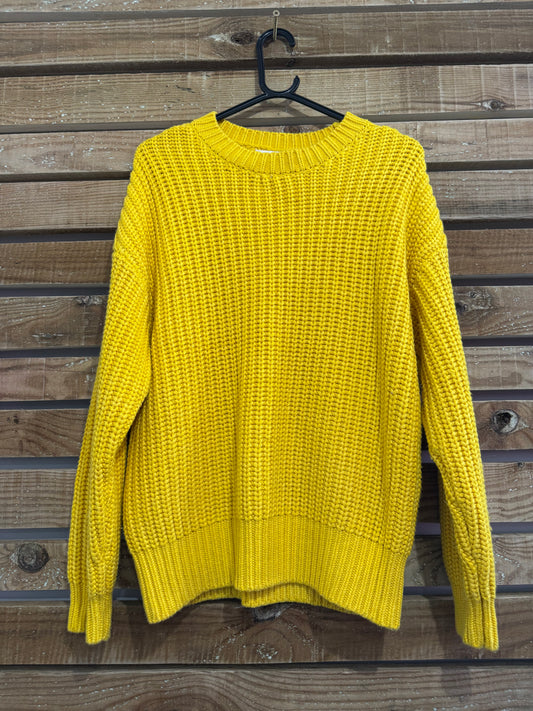 Ted Baker chunky knit jumper/ sweater. Mustard. One size.
