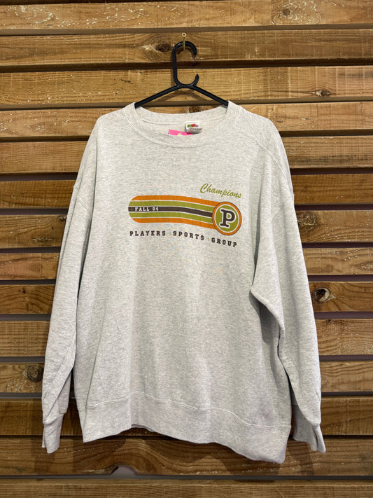 Vintage Y2K American Player-Sports-Group spell-out sweater/ sweatshirt. USA. Size XL.