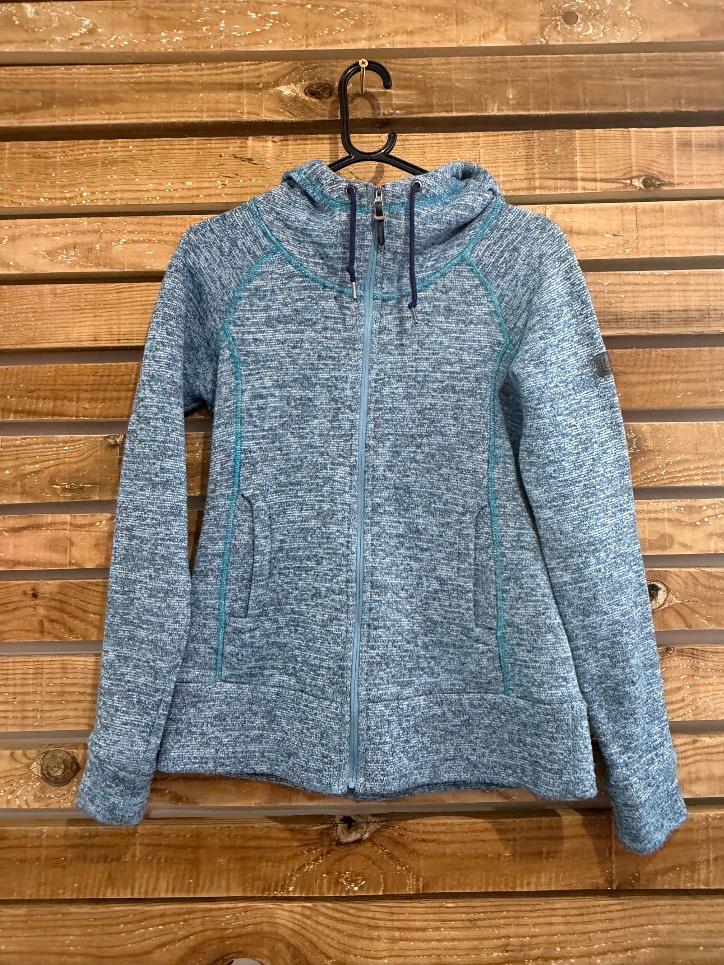 Vintage Y2K Berghaus blue fleece knit jacket. Size 10. Outdoors