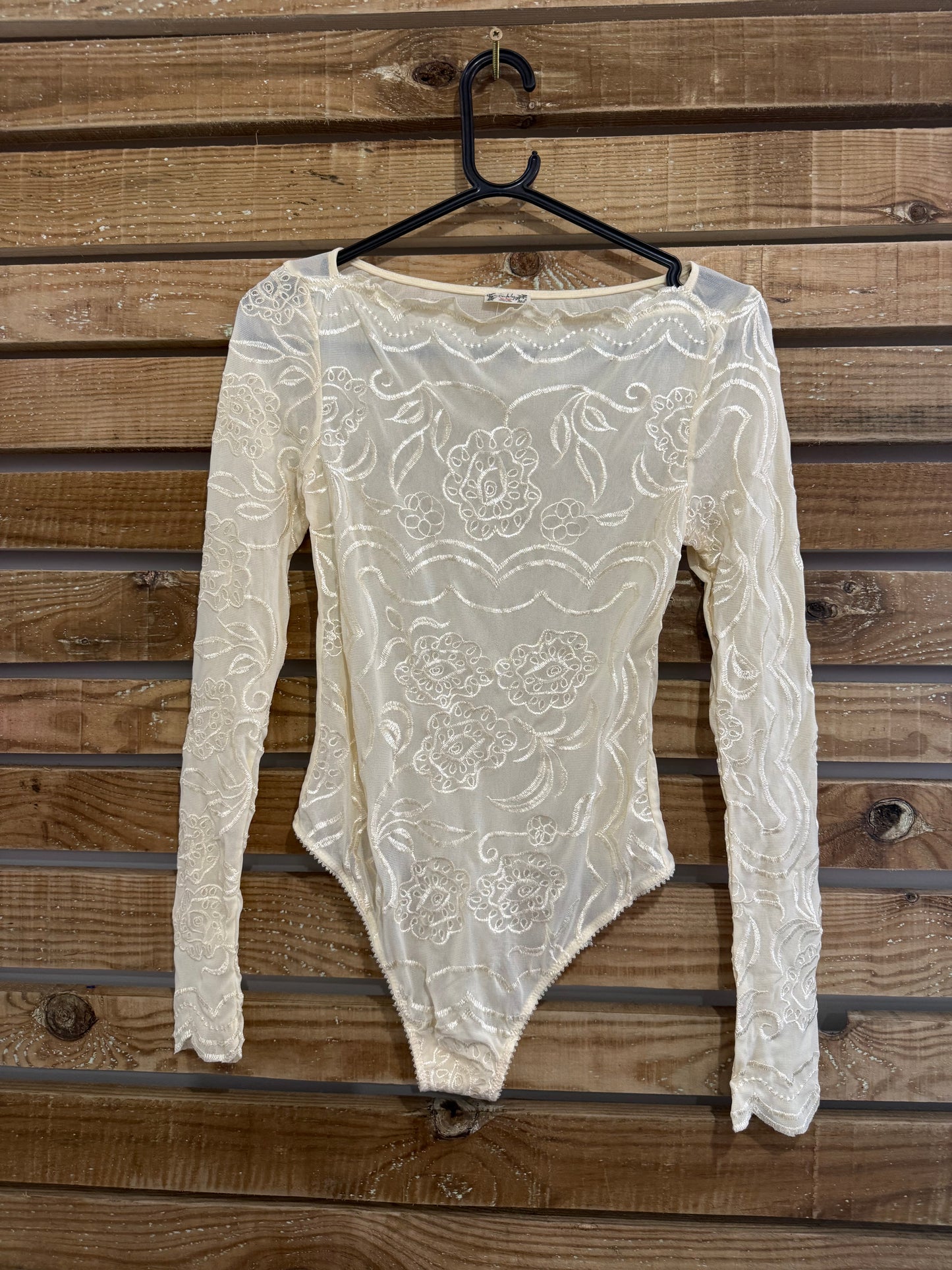Free people lace bodysuit. Cream. Size XS