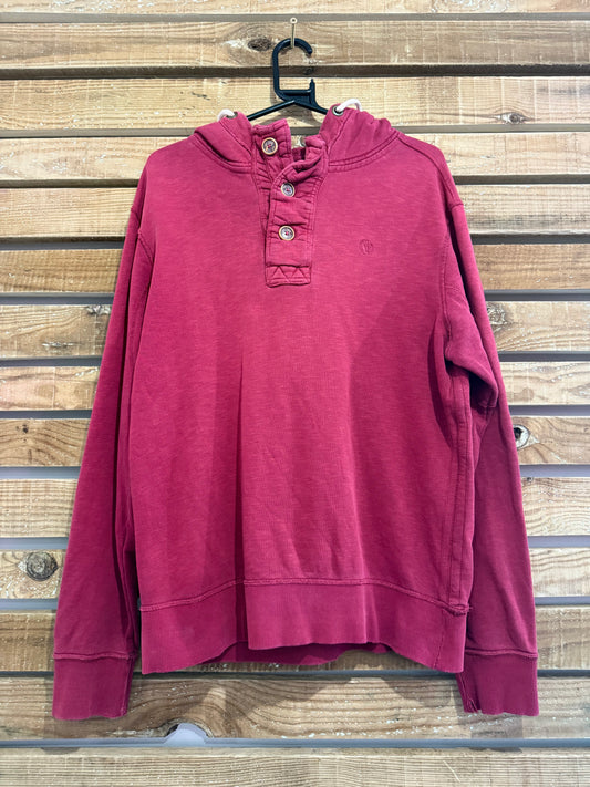 Vintage Y2K Fat Face hoodie/ hooded sweater. Burgundy. Size Small.