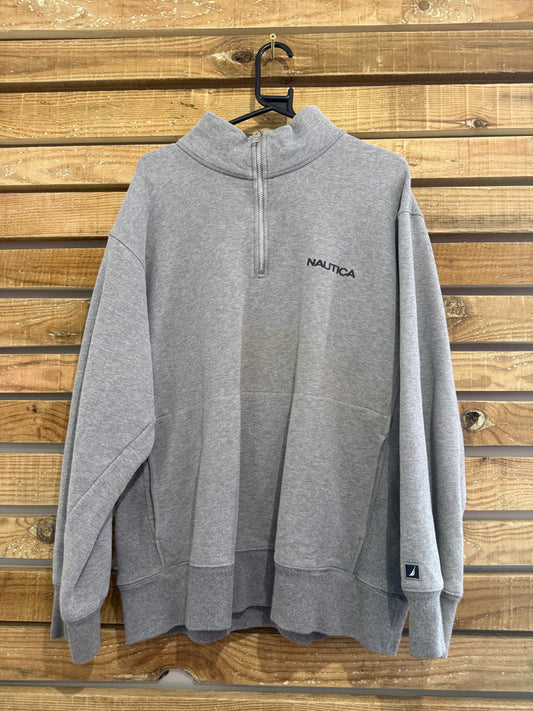 Vintage 90s Nautica 1/4 zip sweater/ sweatshirt. Size XL.