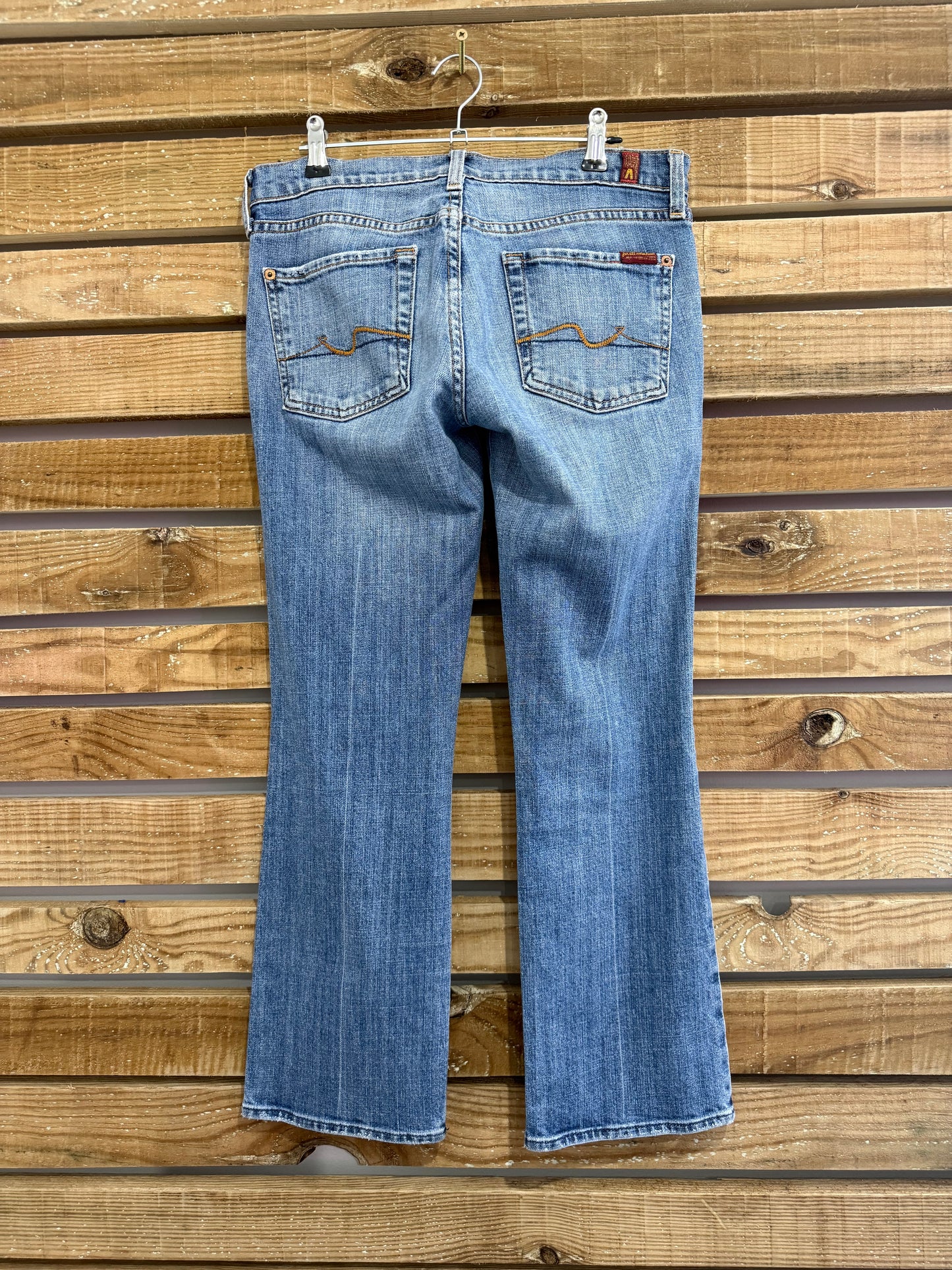 Vintage Y2K 7 for all mankind flared low rise bootcut jeans. Size UK10, waist 30”