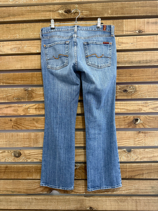 Vintage Y2K 7 for all mankind flared low rise bootcut jeans. Size UK10, waist 30”