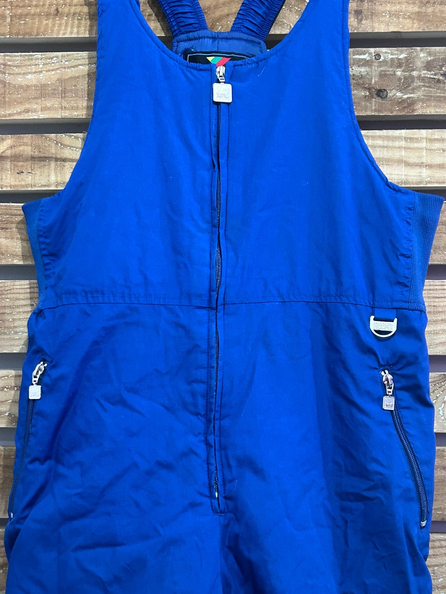 Vintage 90s Rodeo bib ski pants. Sallopettes/ snow pants. Trousers. Size Large.