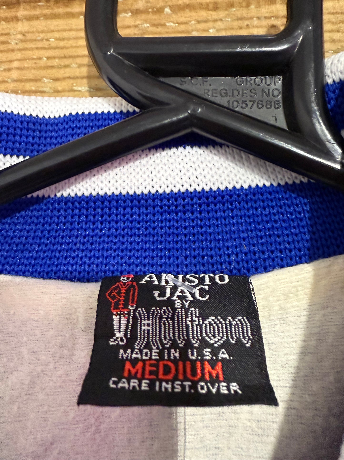 Vintage 80s satin bomber jacket. USA. Size Medium. Aristo jac. ‘Chicago Blues’ Varsity