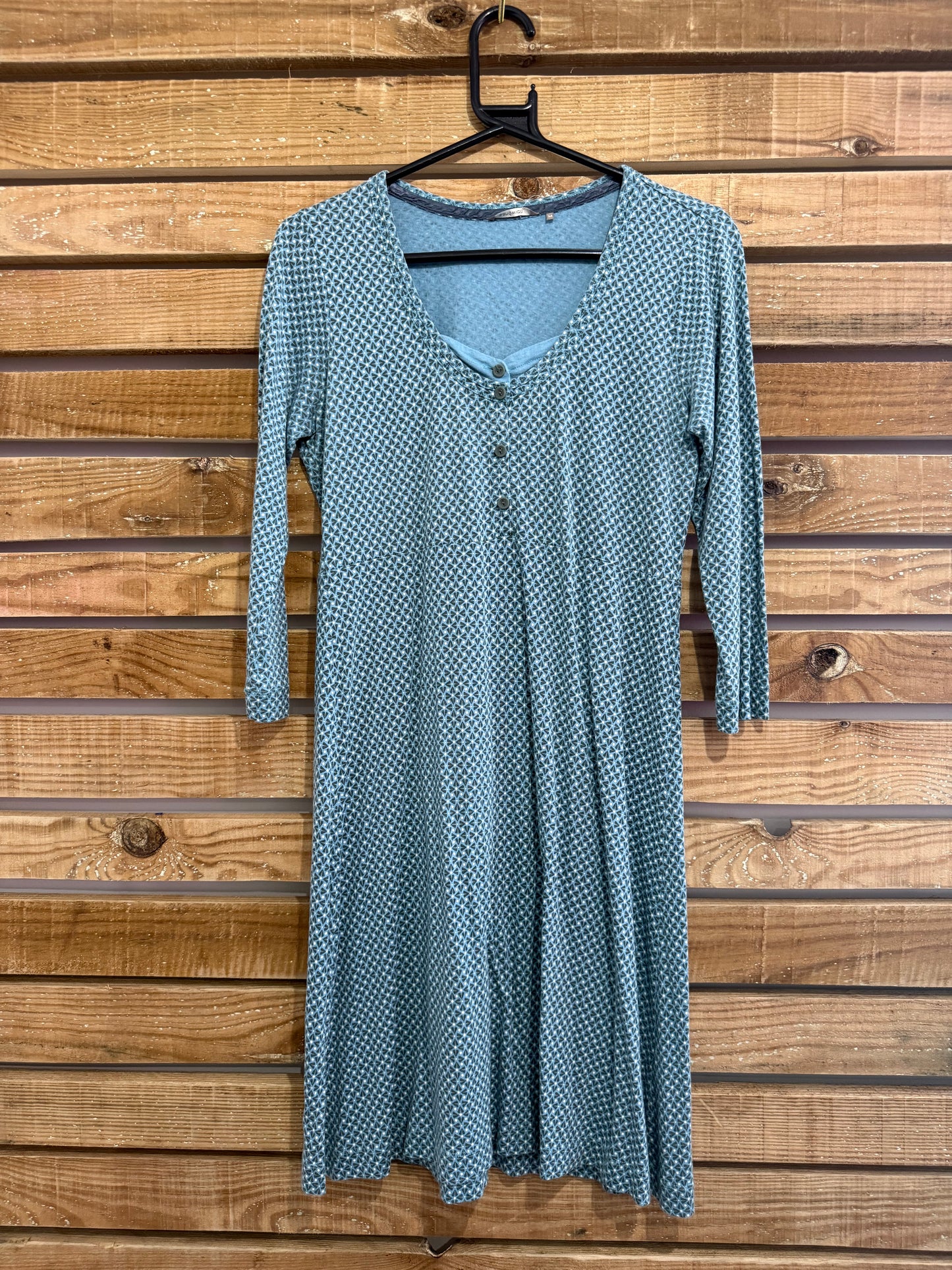 Sandwich pattern cotton smock t-shirt dress. Size Medium. Holiday/ summer.