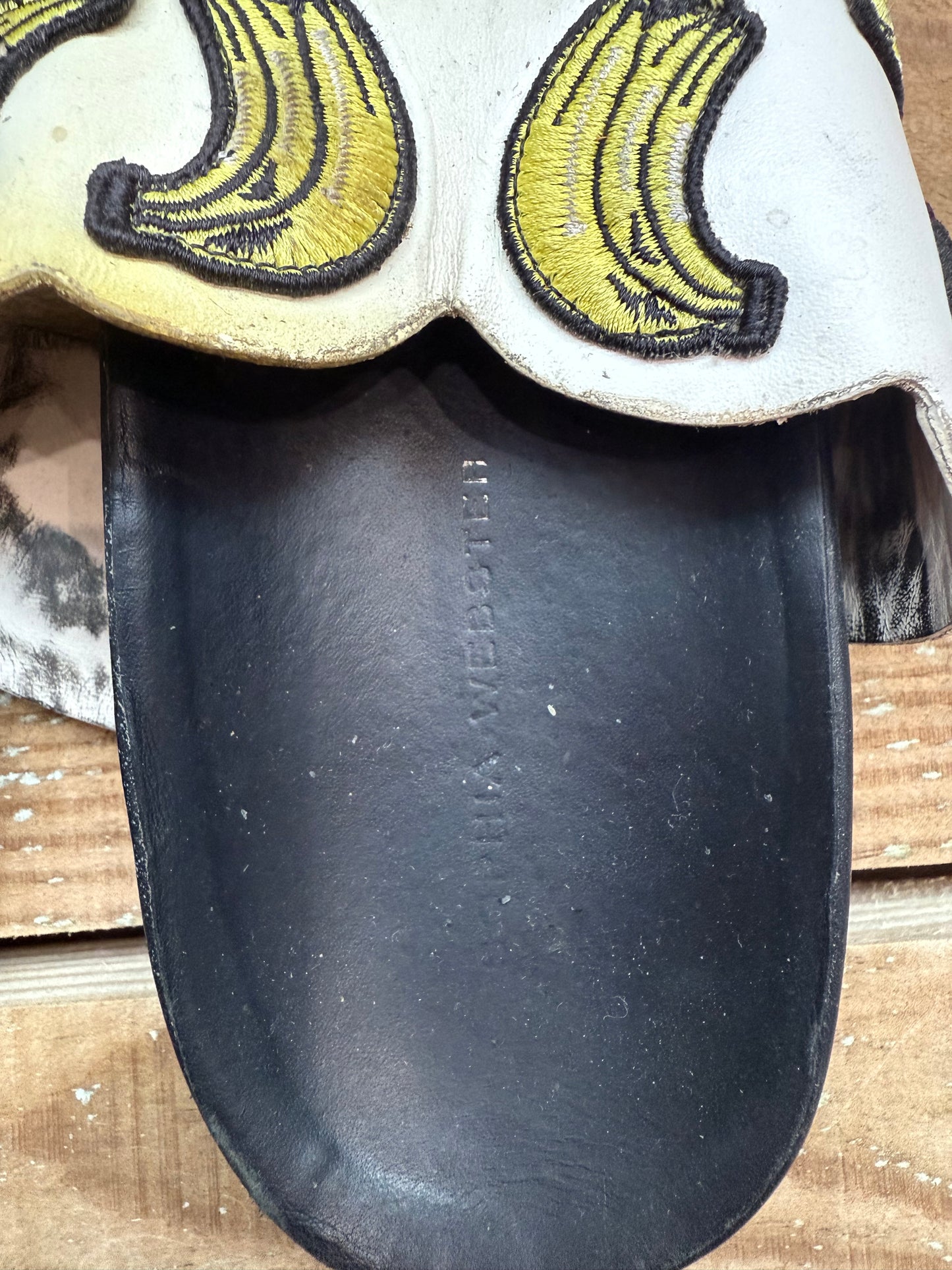 Sophia Webster banana print slides/ sandals. Summer. EU40 UK6.5