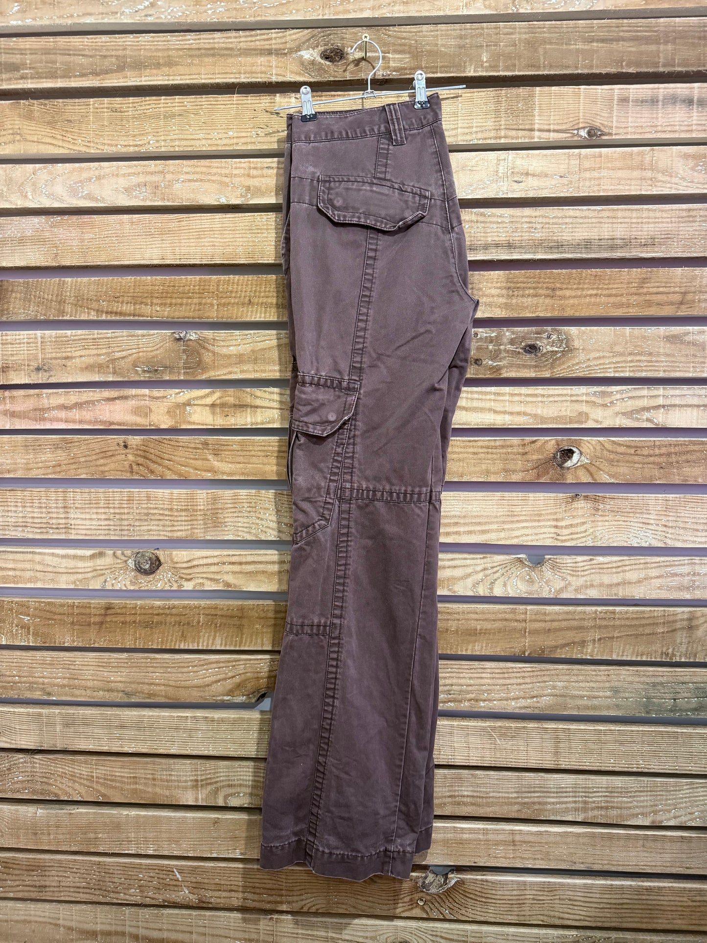 Vintage 90s Calvin Klein cargo jeans pants/ trousers. Brown. 34” waist, 35”leg.