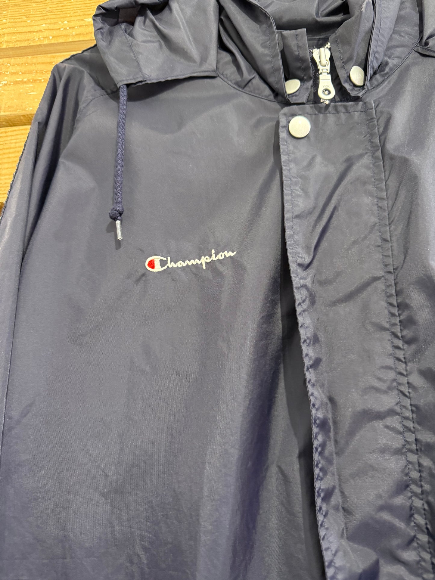 Vintage 90s Champion Pro Rugby windbreaker/ shell jacket. Size XXL. Festival. USA