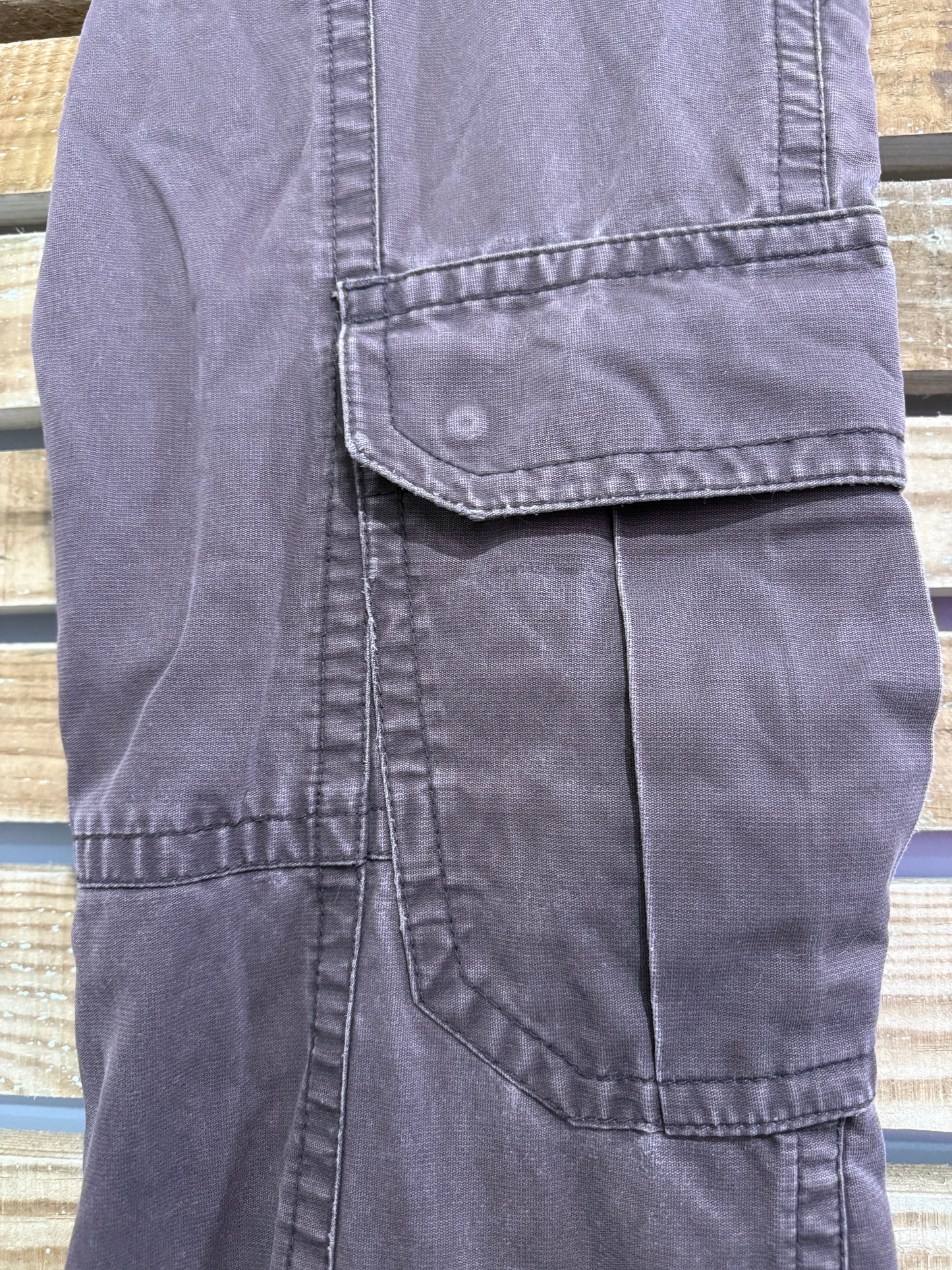Vintage 90s Calvin Klein cargo jeans pants/ trousers. Brown. 34” waist, 35”leg.