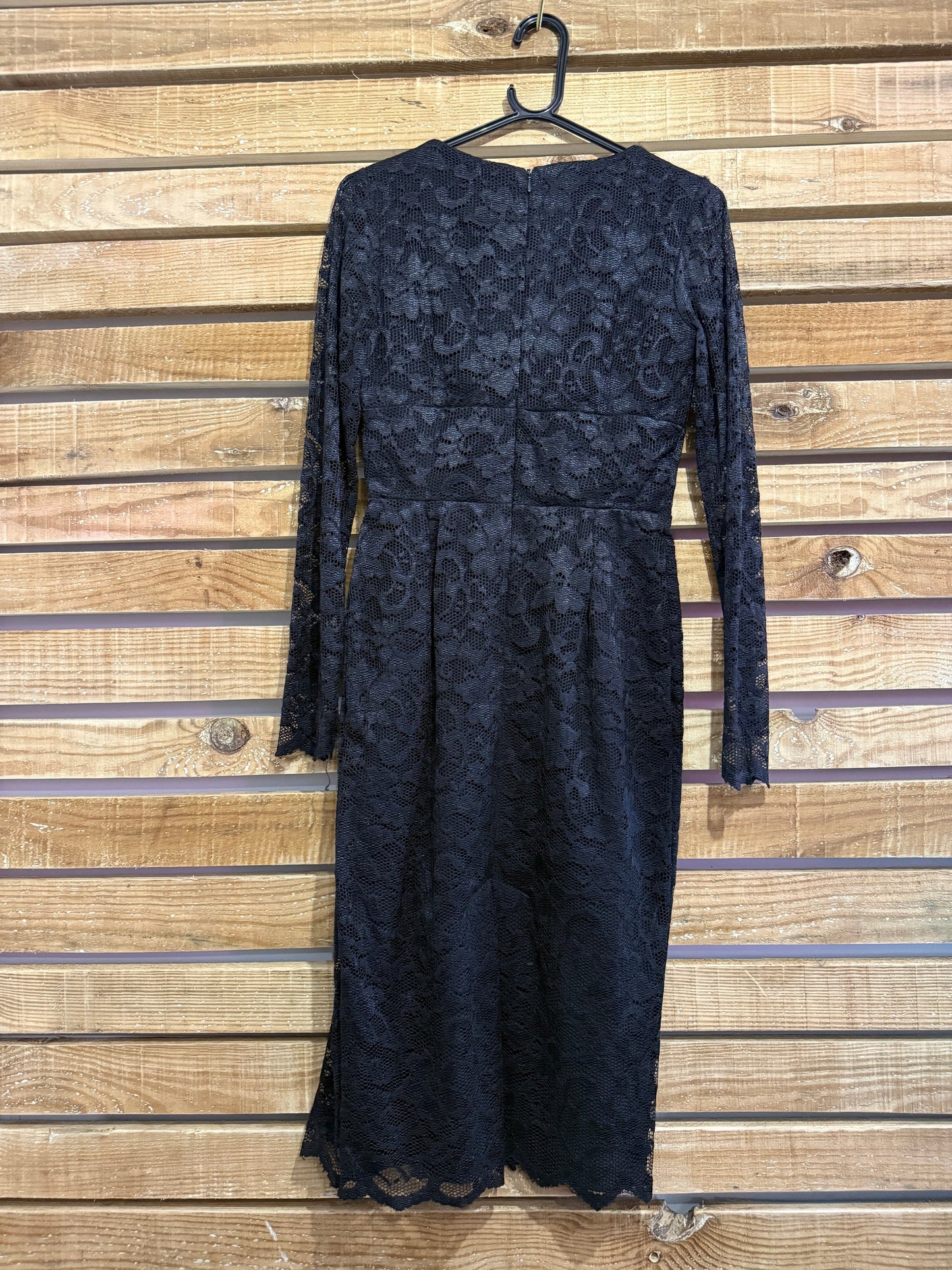 The pretty dress company black lace dress. Size UK8. Goth/ Christmas/ party. LBD