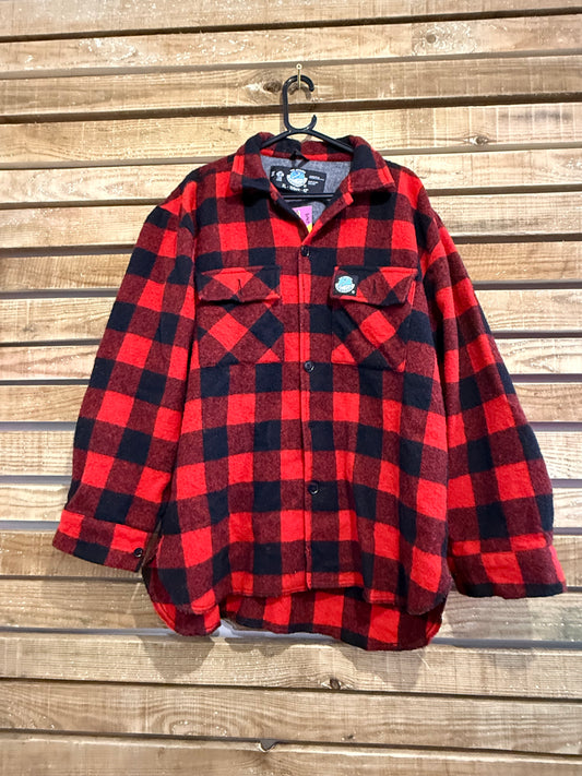 Vintage 90s Swanndri wool jacket/ overshirt. Checked. Size XL