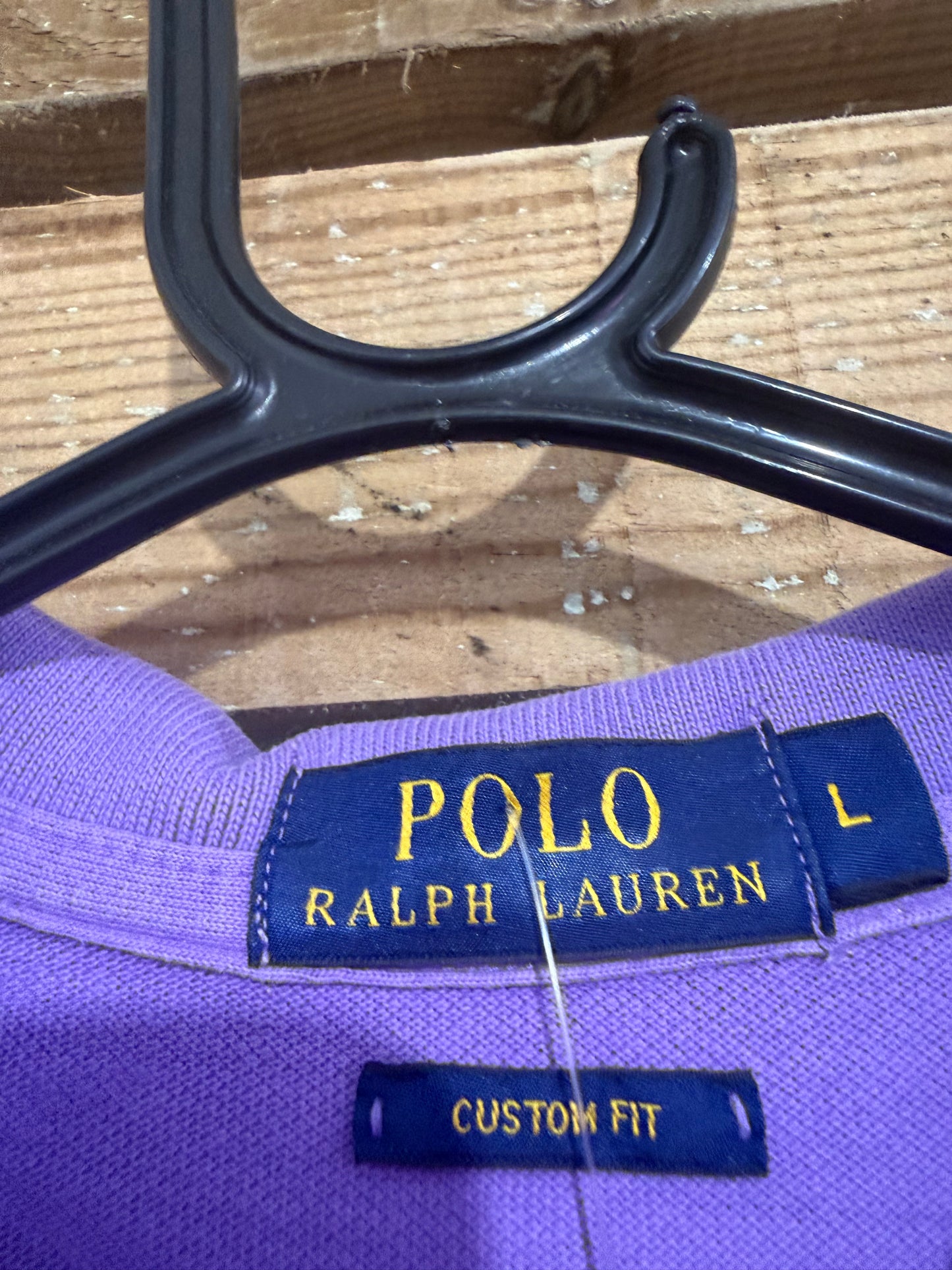Vintage Y2K Ralph Lauren pony polo shirt. Purple. Size Large.