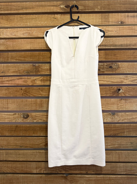 French Connection white shift bodycon Dress. Size UK10