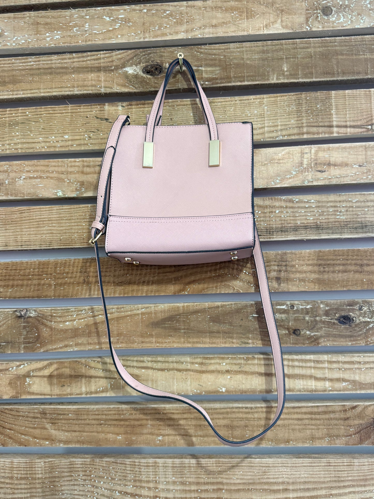 Carvela small tote bag with detachable shoulder strap. Pink.