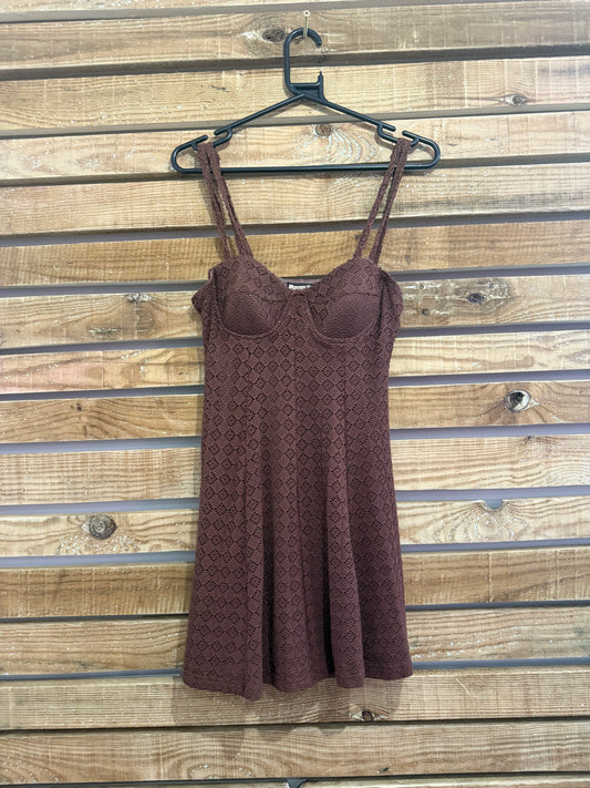 Vintage 70s crochet dress. Summer/ boho/ festival. Size 6-8