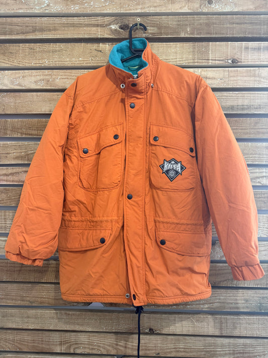Vintage 80s RARE Kappa Ski world’s finest parka coat/ jacket. Size medium. Orange.