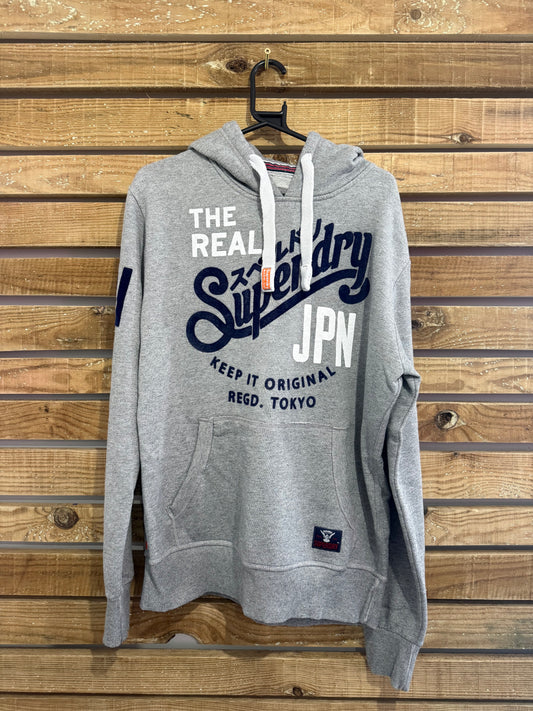 Vintage Y2K Superdry Japan hoodie/ hooded sweater. Size Large.