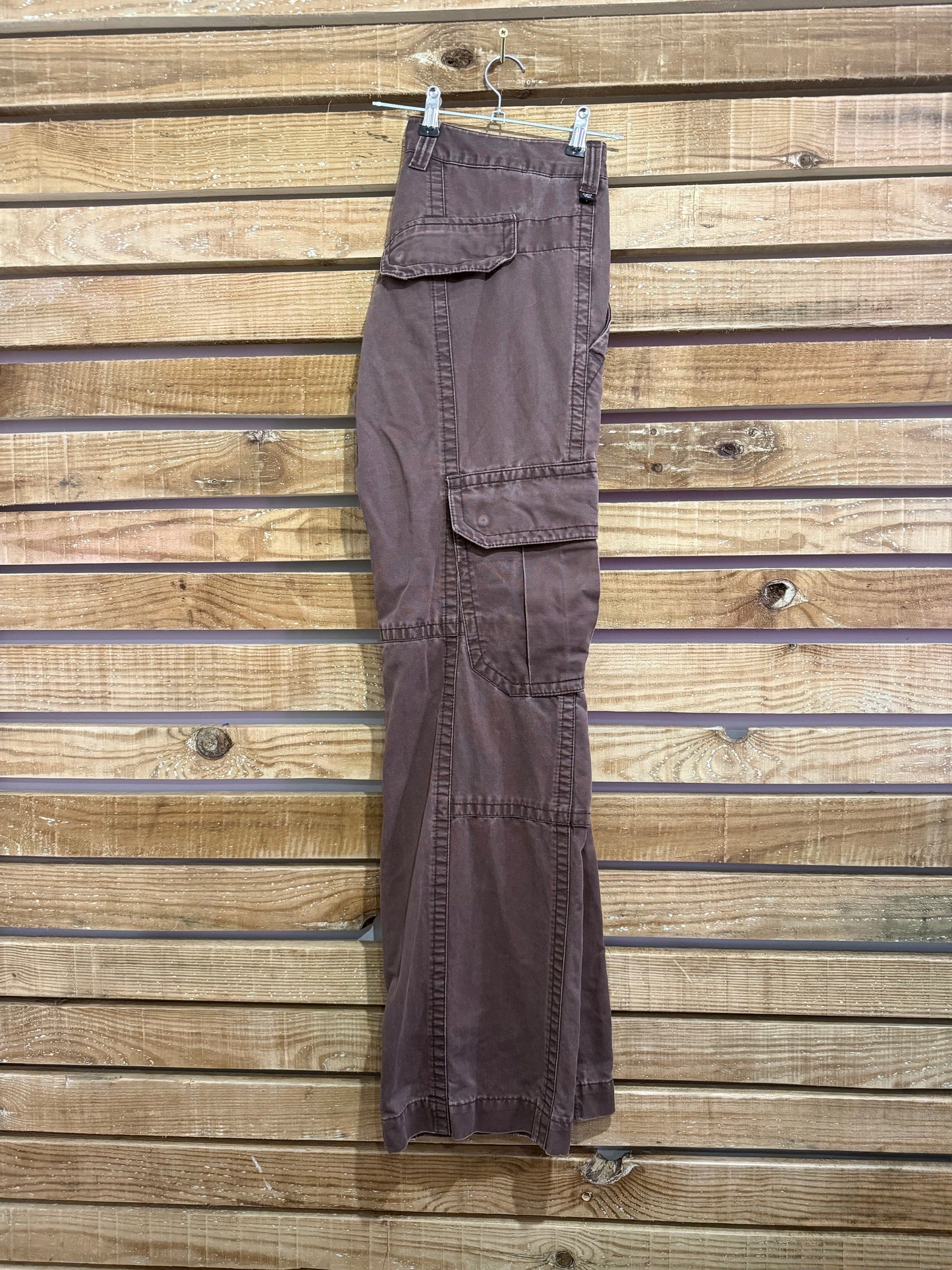 Vintage 90s Calvin Klein cargo jeans pants/ trousers. Brown. 34” waist, 35”leg.