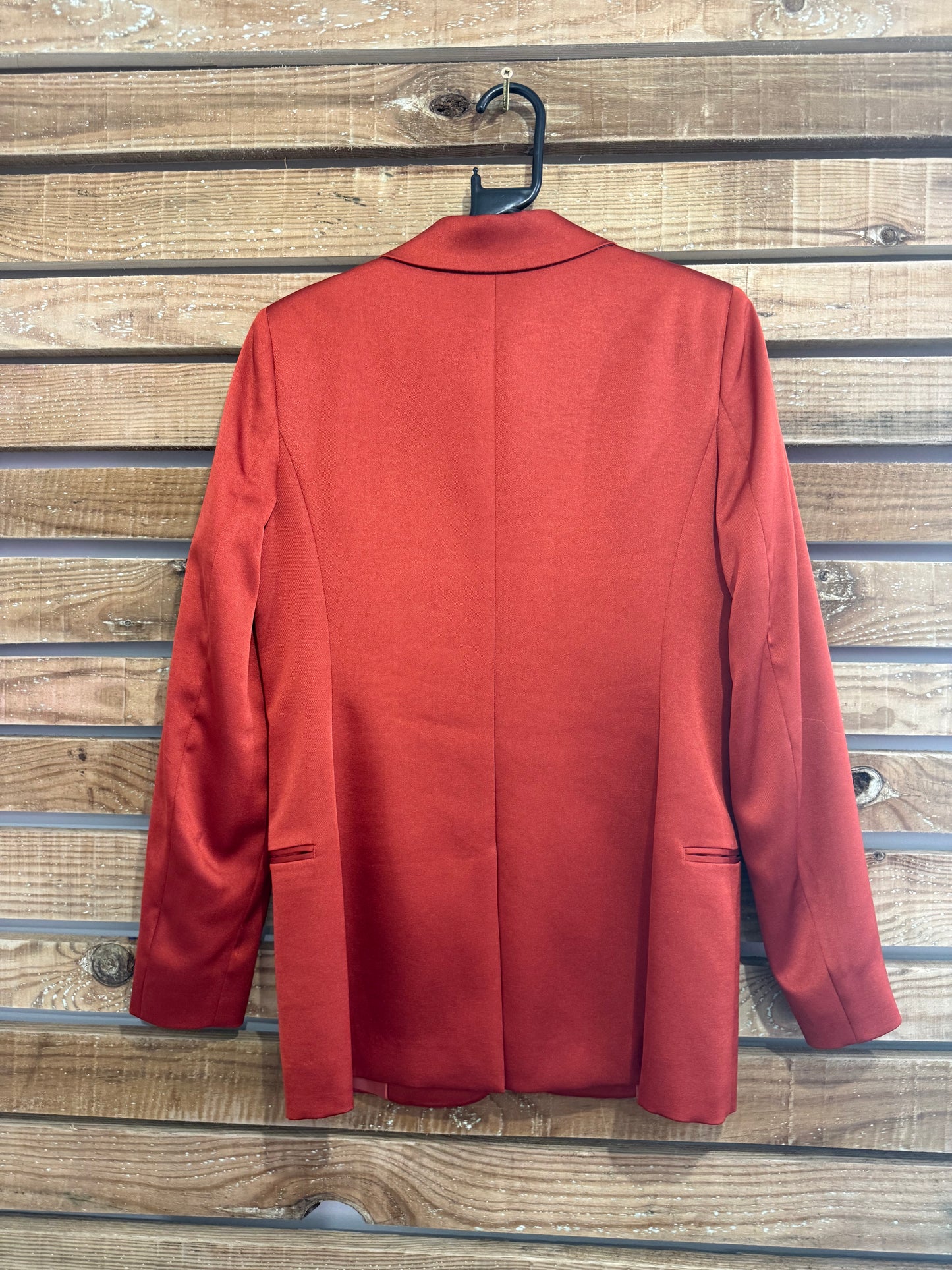 Reiss button up blazer/ jacket. Rust/ orange. UK8