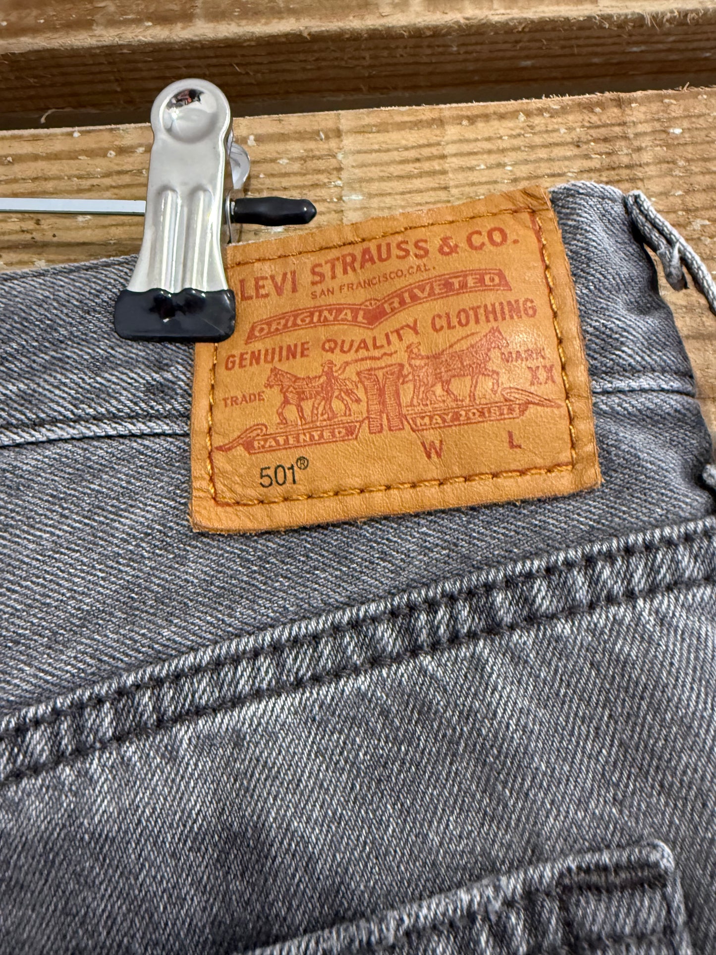 Levi’s 501 Cut Off Denim Shorts. Size UK12. 32” waist.