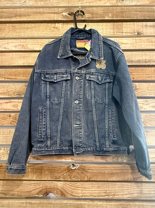 Vintage 90s Petroleum denim jacket. Size medium