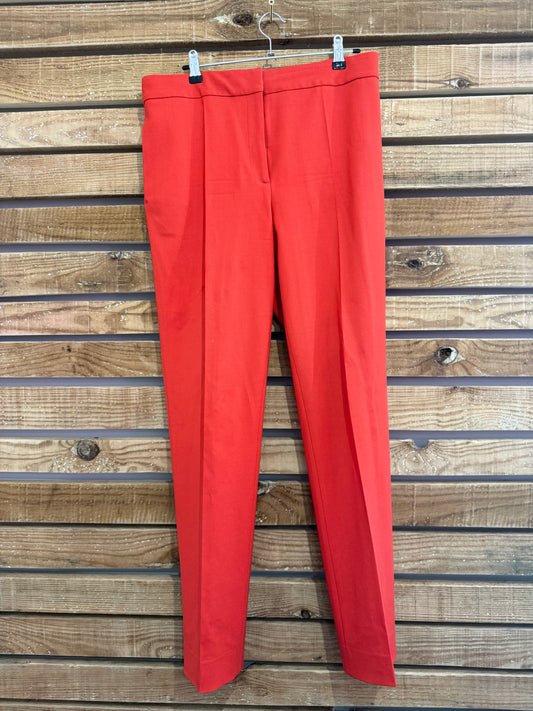 Oscar de la Renta smart suit trousers. 32” waist. US8 Size UK12. Orange. Wedding/ office.