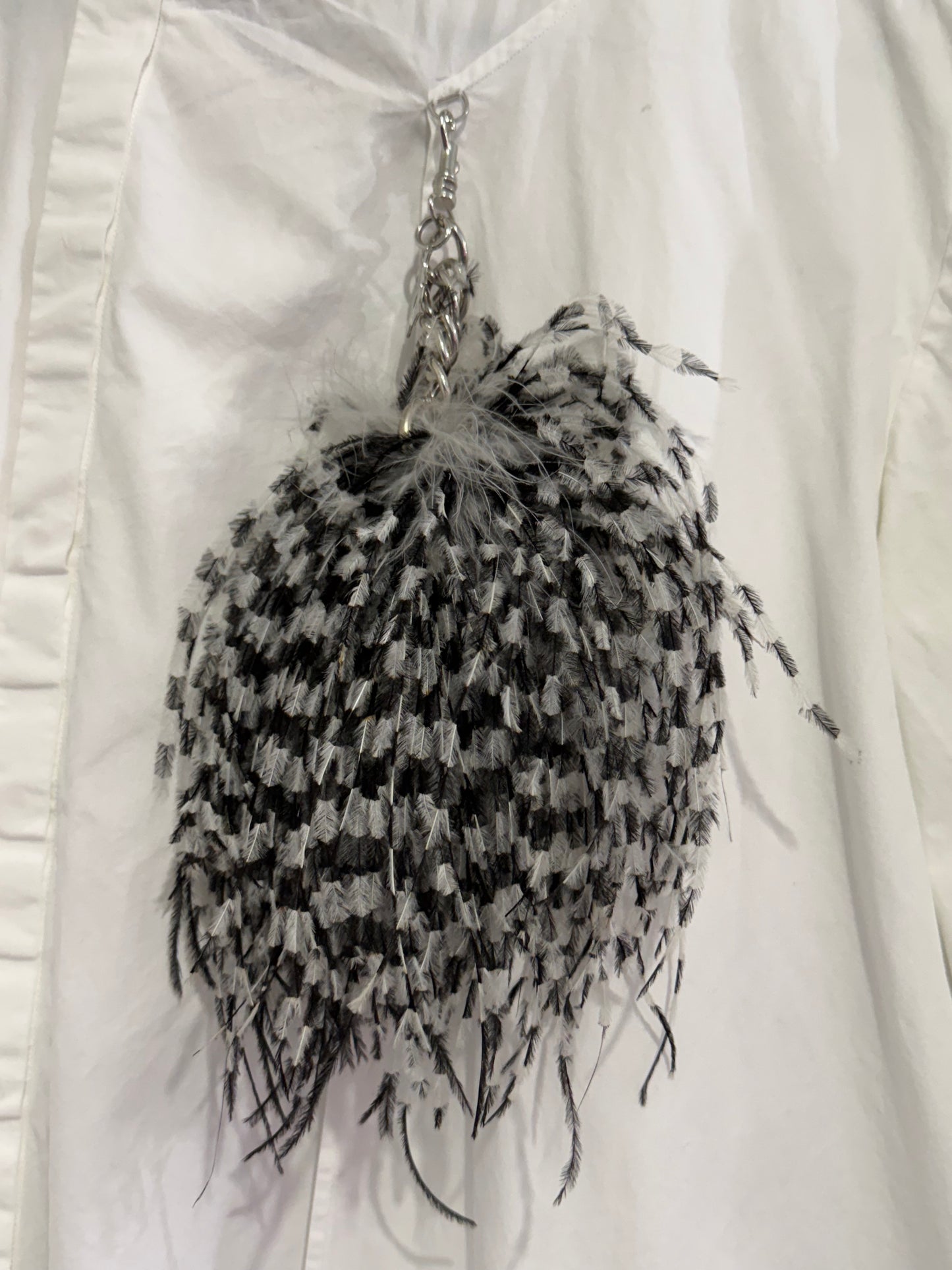 RARE Christopher Kane shirt with feather embellishment. Free sizing.