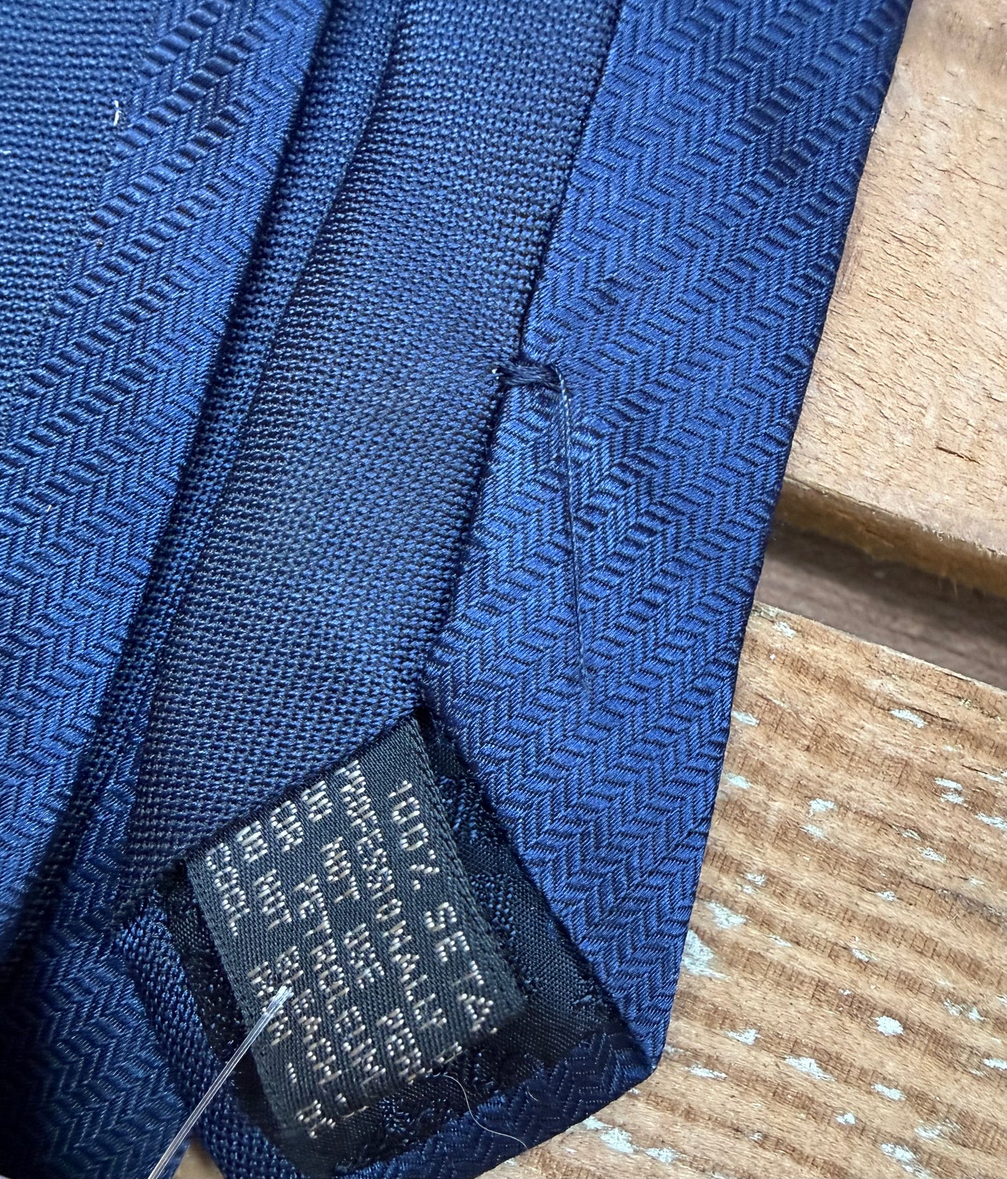 Vintage 90s Versace Medusa silk tie. Baroque. Navy.